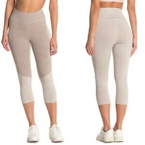 Outdoor Voices Tech Sweat Capri Leggings Two Tone Coyote Atmosphere Size S